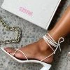 Iva Strappy Heels White