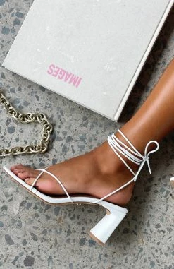 Iva Strappy Heels White