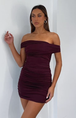 Never Lonely Mini Dress Plum