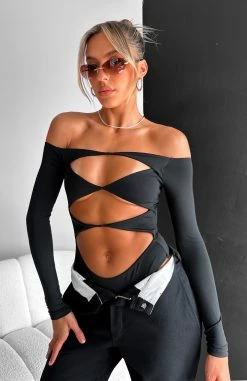Just The Intro Bodysuit Black -Outlet The Lounge Vibe Store JUST THE INTRO BODYSUIT 28.02.23 002