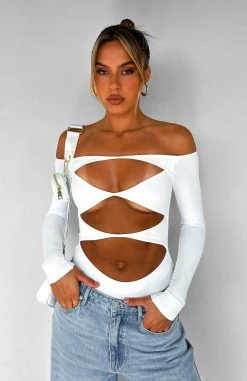 Just The Intro Bodysuit White 18 Just The Intro Bodysuit White -Outlet The Lounge Vibe Store JUST THE INTRO BODYSUIT 28.02.23 007