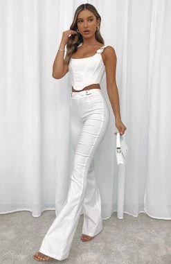 Satisfy Me Pants White 17 Satisfy Me Pants White -Outlet The Lounge Vibe Store KEEP ME CLOSER BUSTIER SATISFY ME PANTS 080621 01