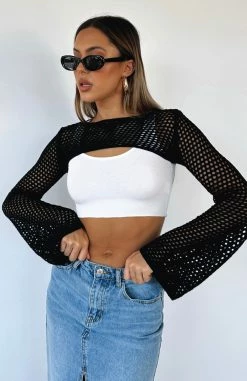 Keep On Walking Knit Bolero Black 9 Keep On Walking Knit Bolero Black -Outlet The Lounge Vibe Store KEEP ON WALKING KNIT BOLERO 11.07.23 01