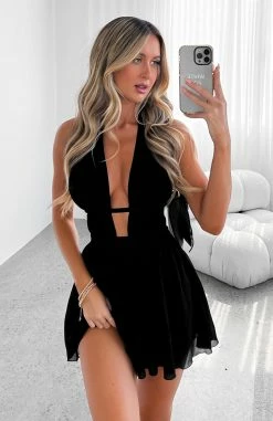 Let You Know Mini Dress Black