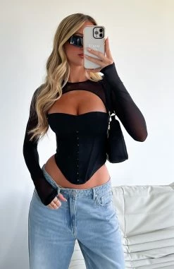 Lie To Me Bustier Black