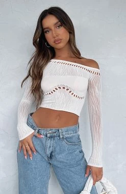 Losing Sleep Long Sleeve Top Snow -Outlet The Lounge Vibe Store LOSING SLEEP LONSLEEVE TOP 301222 15