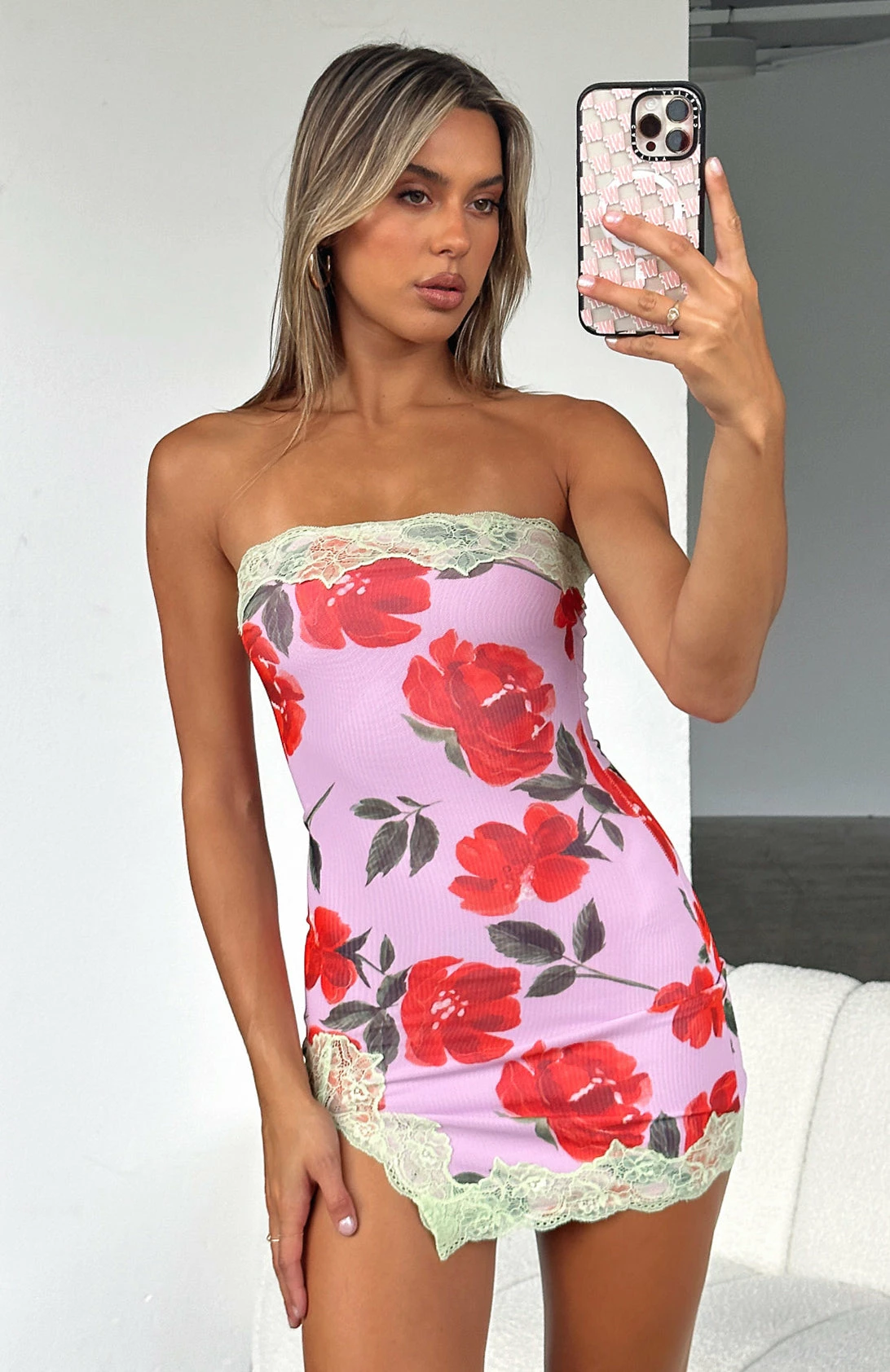 Loving Yourself Strapless Mini Dress Light Pink Rose 6 Loving Yourself Strapless Mini Dress Light Pink Rose - Image 6
