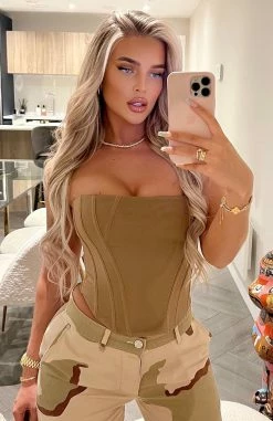 Sharp Edges Bustier Dark Nude -Outlet The Lounge Vibe Store MARY f1735d91 cf0e 4cda a686 1d8868a68b0c