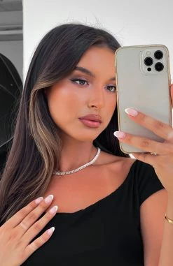 Maverick Tennis Necklace Gold -Outlet The Lounge Vibe Store MAVERICK TENNIS NECKLACE 07.03.23 001