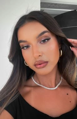 Maverick Tennis Necklace Gold