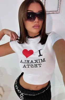 The Mikaela Testa Tee White -Outlet The Lounge Vibe Store MIK TESTA x WF 34