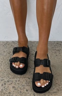 Mila Slides Black -Outlet The Lounge Vibe Store MILA SLIDES 100123 05