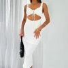 Mine Forever Midi Dress White