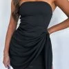 My Obsession Strapless Mini Dress Black