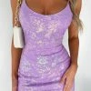 Need A Reason Sequin Mini Dress Lilac