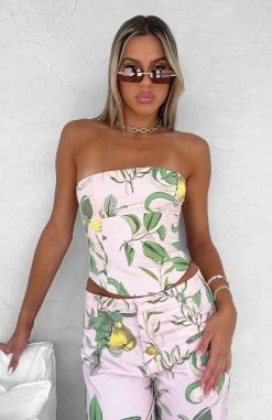 No Drama Bustier Pink Serpent -Outlet The Lounge Vibe Store NO DRAMA BUSTIER HERE TO STAY PANT 17.01.23 002