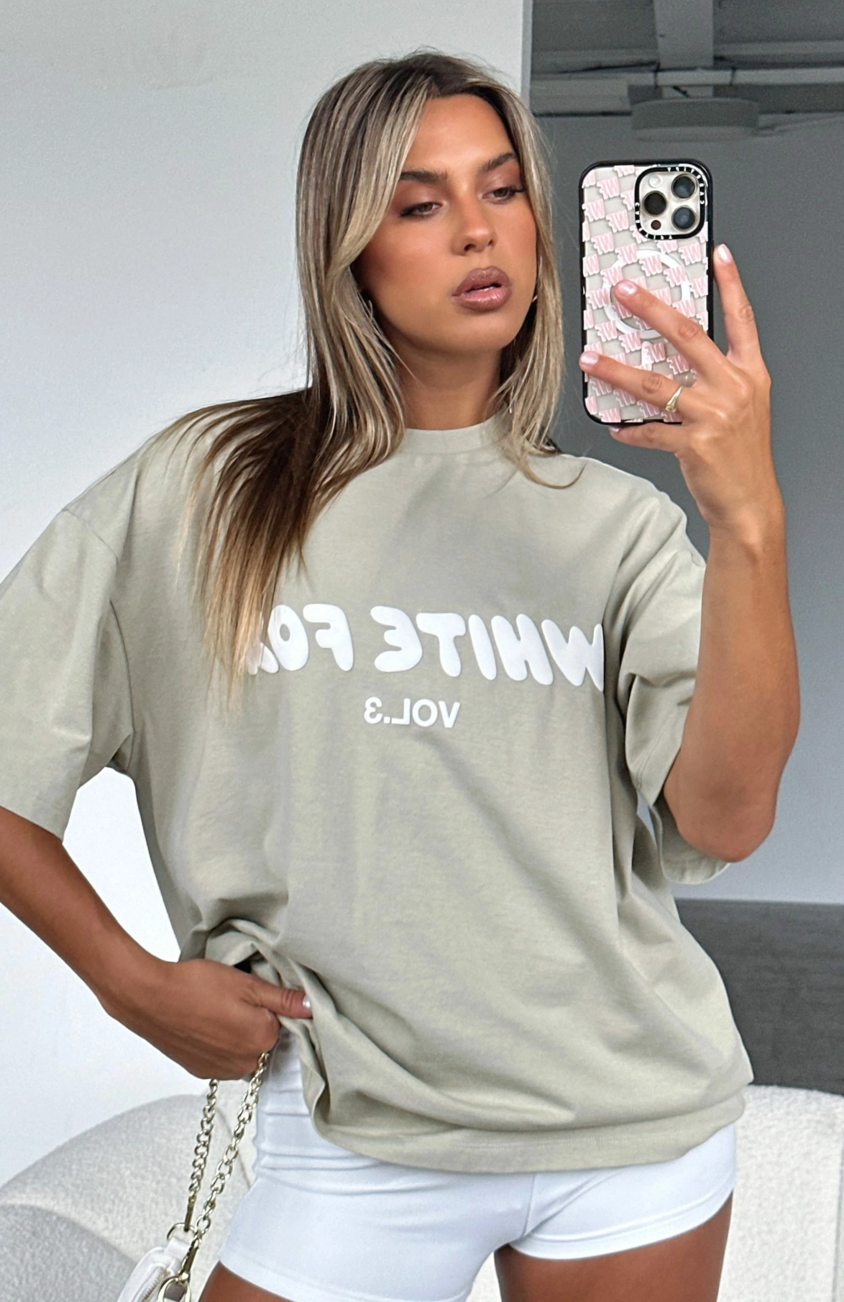 Offstage Oversized Tee Moss 5 Offstage Oversized Tee Moss - Image 5
