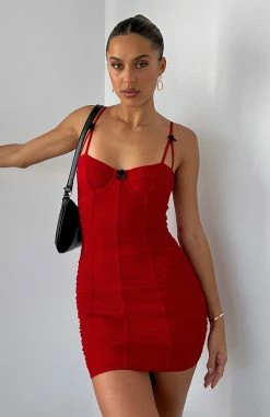 On My Way Mini Dress Red