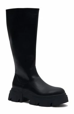 Paddy Boots Black -Outlet The Lounge Vibe Store PADDY KNEE HIGH GHOST 02