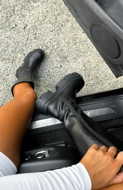 Paddy Boots Black -Outlet The Lounge Vibe Store PADDY KNEWW HIGH BOOT 07.02.23 005