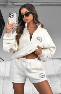 Part Of The Story Lounge Shorts Pebble -Outlet The Lounge Vibe Store PARTY OF THE STORY SWEATER SHORTS 17.01.23 015