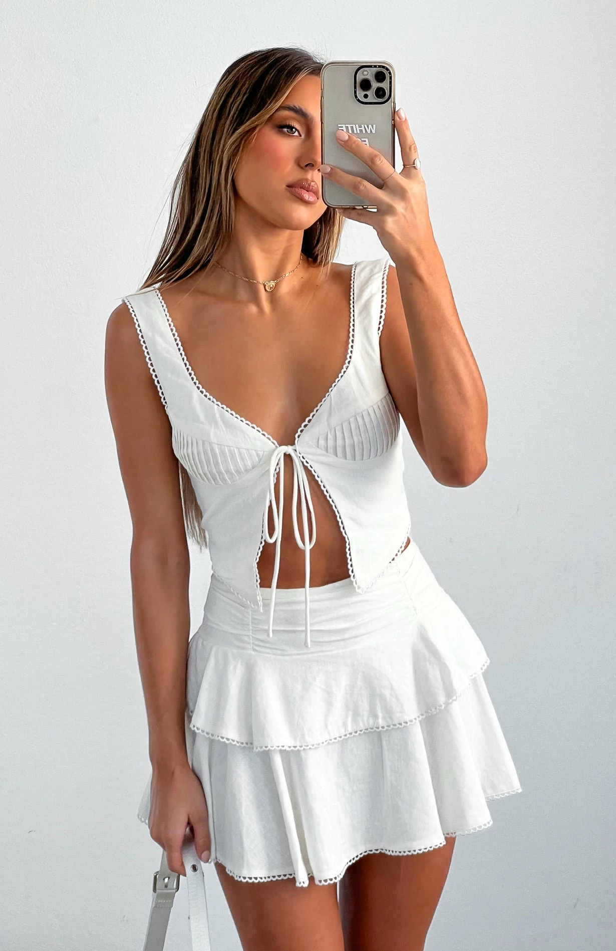 Playing Me Top White 5 Playing Me Top White - Image 5