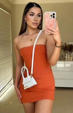 Slow Jams Knitted Mini Skirt Rust -Outlet The Lounge Vibe Store PeytonSmith 333a0e8b 1371 4c36 ab7b 071579fb4fe3