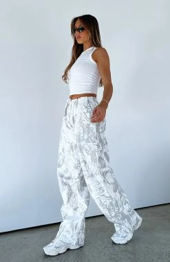 Real Satisfaction Cargo Pants Grey Marble -Outlet The Lounge Vibe Store REAL SATISFACTION CARGO PANTS 20.06.23 01