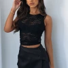 Running In Circles Mini Skort Black
