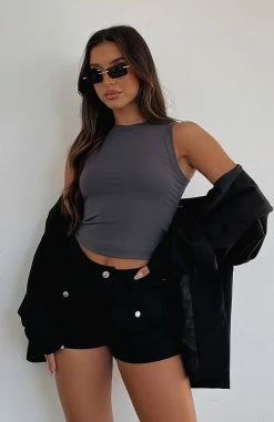 See You There Shorts Black -Outlet The Lounge Vibe Store SEE YOU THERE CARGO SHORTS 30.05.23 06