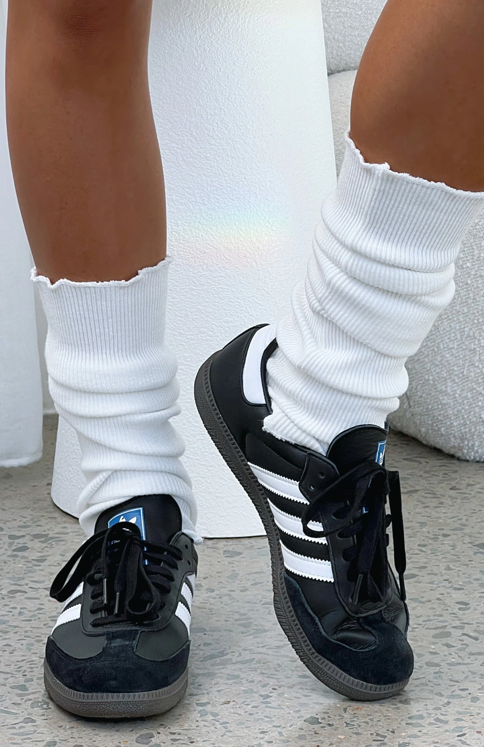 Set In Stone Leg Warmers White 5 Set In Stone Leg Warmers White - Image 5