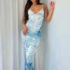 Sorrows Maxi Dress Azzurro