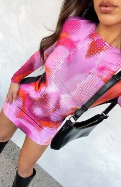 Soulmate Long Sleeve Mini Dress Mars