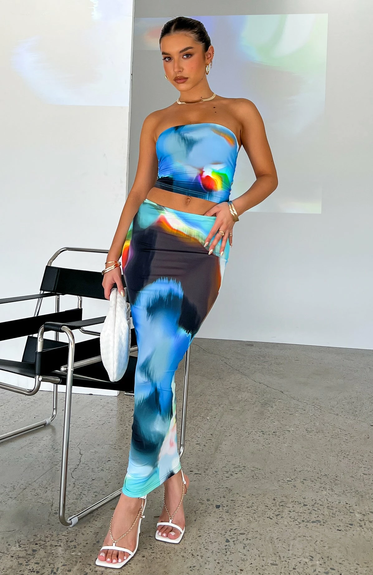 Fallin Hard Maxi Skirt Ice Aura 1 Fallin Hard Maxi Skirt Ice Aura