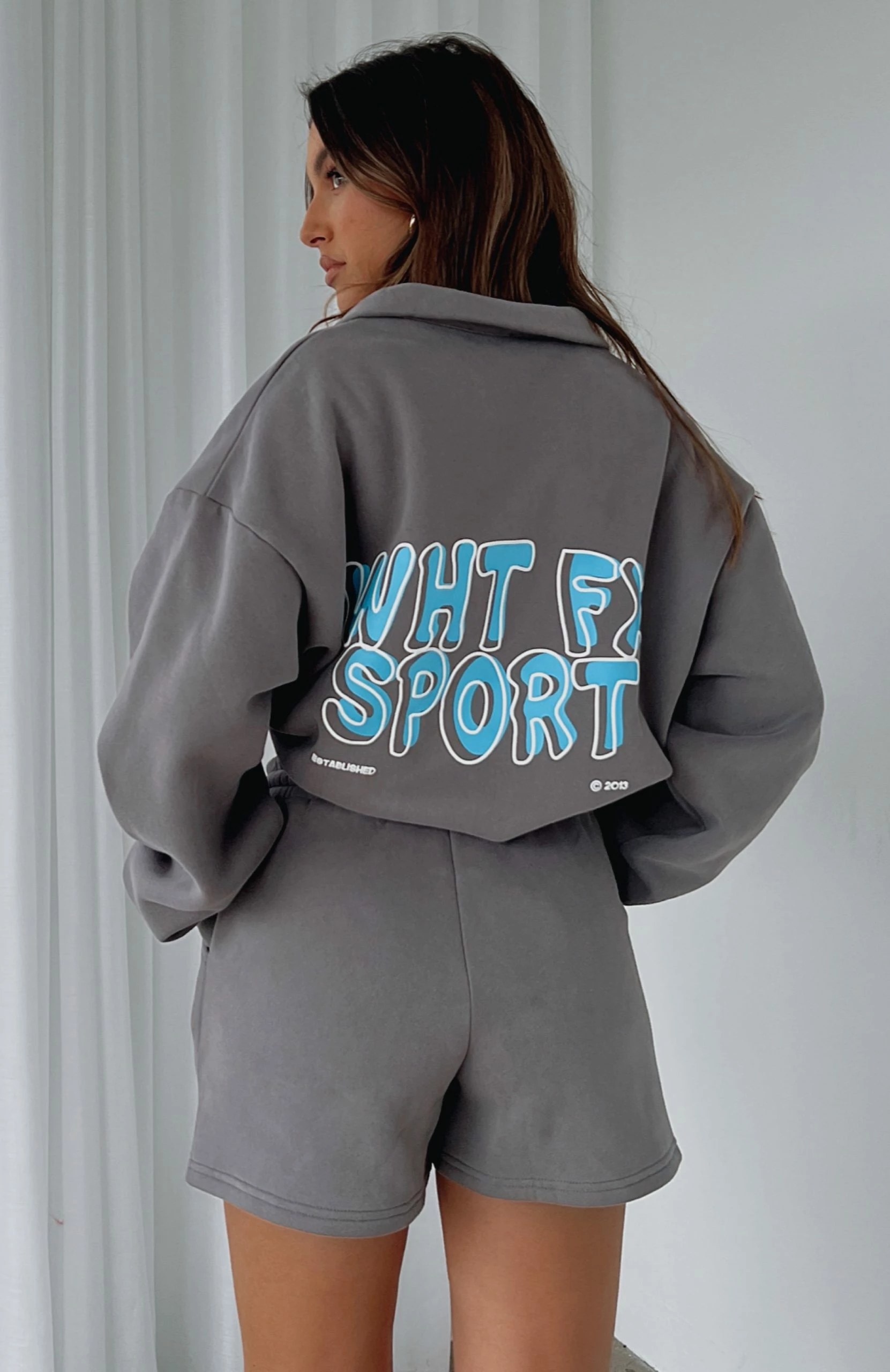 Sport Series Zip Front Sweater Charcoal 1 Sport Series Zip Front Sweater Charcoal