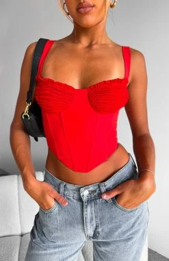 Stay Tonight Bustier Red 9 Stay Tonight Bustier Red -Outlet The Lounge Vibe Store STAY TONIGHT BUSTIER 28.02.23 007