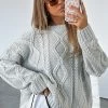 Strong Attraction Knit Sweater Grey