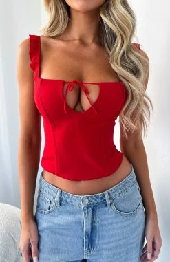 Sweetest Dream Top Red 9 Sweetest Dream Top Red -Outlet The Lounge Vibe Store SWEETEST DREAM BUSTIER 19.05.23 03 1