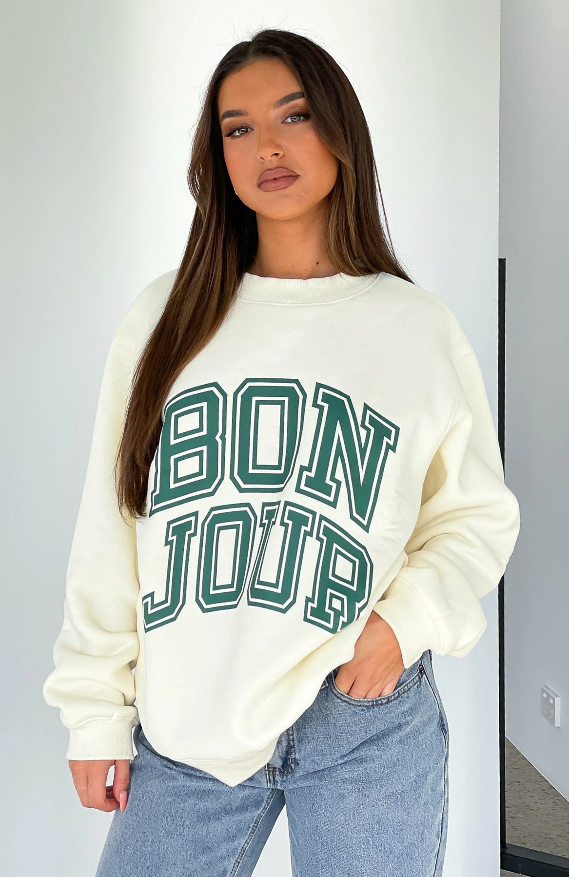 Take Me To Paris Oversized Sweater Cream 5 Take Me To Paris Oversized Sweater Cream - Image 5