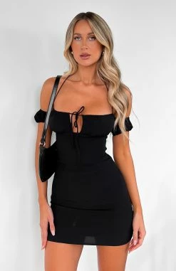 Tea For Two Mini Dress Black -Outlet The Lounge Vibe Store TEA FOR TWO DRESS 19.05.23 04