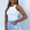 Time Out Denim Shorts Light Blue