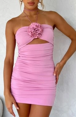 Tomorrow And Tonight Mini Dress Pink Lilac -Outlet The Lounge Vibe Store TOMORROW AND TONIGHT MINI DRESS 211222 09