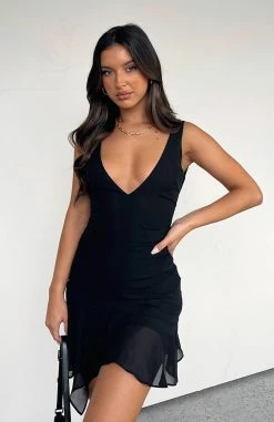 Until I Found You Mini Dress Black