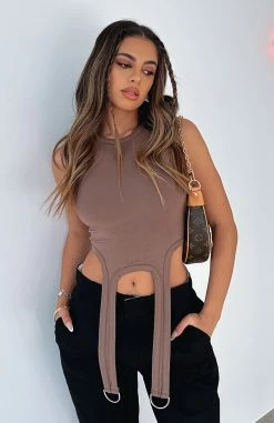 Watching Out For You Crop Mocha