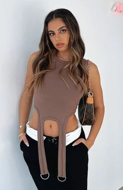 Watching Out For You Crop Mocha -Outlet The Lounge Vibe Store WATCHING OUT FOR YOU CROP 19 05 22 0008