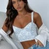 Weekend Love Bustier Blue Butterfly