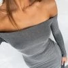 Won't Get Over You Long Sleeve Mini Dress Silver