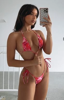 Cabo Bottoms Rose Et Rouge Print