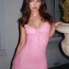 Bad Together Lace Mini Dress Pink