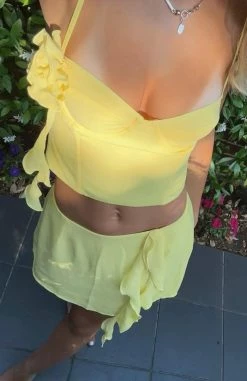 I Want Your Love Bustier Lemon -Outlet The Lounge Vibe Store fege